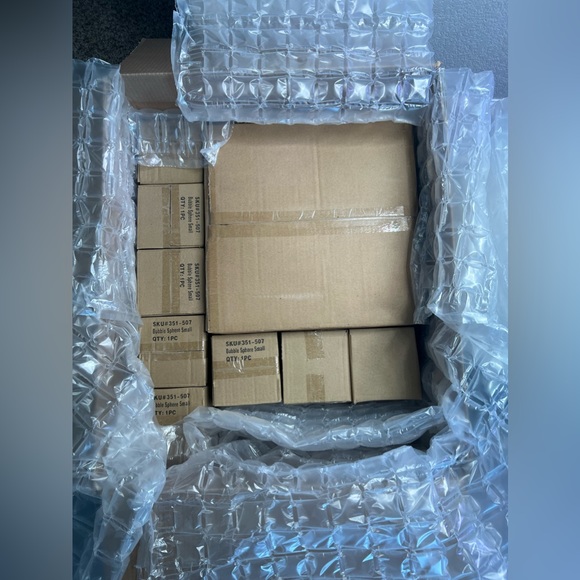 NIB 33 small 4” glass sphere bubbles from CB2 - Picture 2 of 4